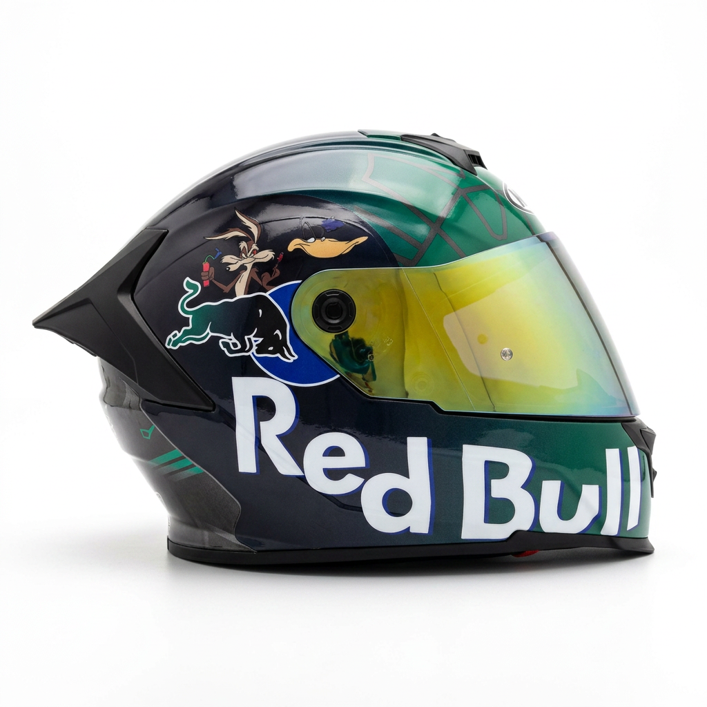 Casco Personalizado – Red Bull x Looney Tunes